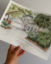 Load image into Gallery viewer, Custom Watercolor House Portrait