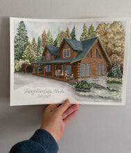 Load image into Gallery viewer, Custom Watercolor House Portrait