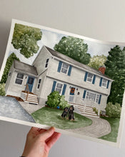 Load image into Gallery viewer, Custom Watercolor House Portrait