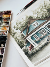 Load image into Gallery viewer, Custom Watercolor House Portrait