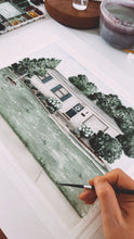 Load image into Gallery viewer, Mini Custom Watercolor House Portrait