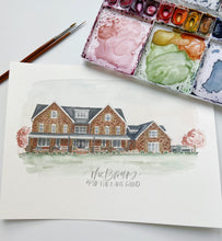 Load image into Gallery viewer, Mini Custom Watercolor House Portrait