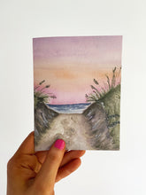 Load image into Gallery viewer, Sandy Hills Watercolor Landscape Greeting Card