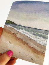 Load image into Gallery viewer, Castaway Daydream Watercolor Landscape Greeting Card