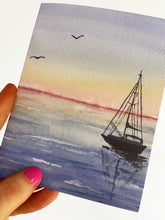 Load image into Gallery viewer, A Quiet Morning Watercolor Landscape Greeting Card