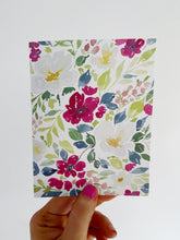 Load image into Gallery viewer, Bright Summer Blooms Watercolor Floral Greeting Card