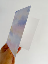 Load image into Gallery viewer, Cotton Candy Clouds Abstract Watercolor Greeting Card