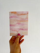 Load image into Gallery viewer, Soft Pink Sky Abstract Watercolor Greeting Card