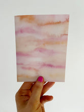 Load image into Gallery viewer, Soft Pink Sky Abstract Watercolor Greeting Card