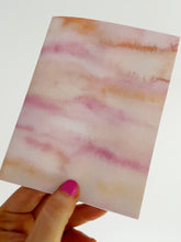 Load image into Gallery viewer, Soft Pink Sky Abstract Watercolor Greeting Card