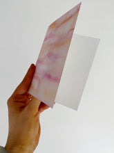 Load image into Gallery viewer, Soft Pink Sky Abstract Watercolor Greeting Card