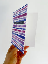Load image into Gallery viewer, "Thank You So Much" Pink Purple and Blue Lines Greeting Card