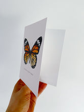 Load image into Gallery viewer, "Sending Good Vibes" Watercolor Butterfly Greeting Card