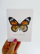 Load image into Gallery viewer, "Sending Good Vibes" Watercolor Butterfly Greeting Card