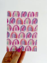 Load image into Gallery viewer, Watercolor Rainbow Pattern Greeting Card