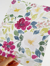 Load image into Gallery viewer, Bright Summer Blooms Watercolor Floral Art Print