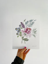 Load image into Gallery viewer, Sweet Grace Watercolor Floral Bouquet Art Print
