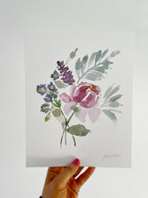 Load image into Gallery viewer, Sweet Grace Watercolor Floral Bouquet Art Print