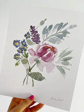 Load image into Gallery viewer, Sweet Grace Watercolor Floral Bouquet Art Print