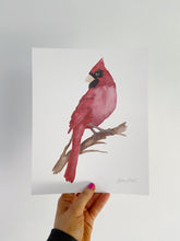 Load image into Gallery viewer, Watercolor Cardinal Art Print