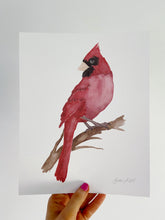 Load image into Gallery viewer, Watercolor Cardinal Art Print