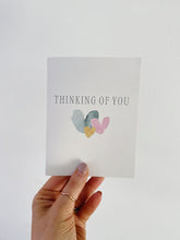Load image into Gallery viewer, Thinking of You with All My Heart | Watercolor Sympathy Greeting Card