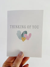 Load image into Gallery viewer, Thinking of You with All My Heart | Watercolor Sympathy Greeting Card