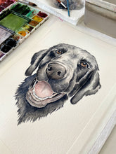 Load image into Gallery viewer, Custom Watercolor Pet Portrait
