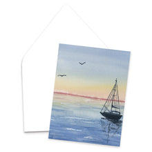 Load image into Gallery viewer, A Quiet Morning Watercolor Landscape Greeting Card