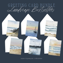 Load image into Gallery viewer, Watercolor Landscape Greeting Card Bundle / Set of 6 Cards