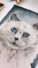Load image into Gallery viewer, Custom Watercolor Pet Portrait