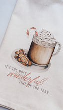 Load image into Gallery viewer, Cookies and Coffee Christmas Tea Towel