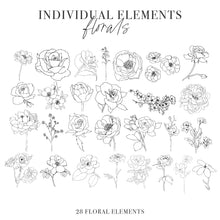 Load image into Gallery viewer, Floral Haven - Hand Drawn Floral Graphic Collection
