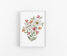 Load image into Gallery viewer, Simple Grace Watercolor Floral Bouquet Art Print