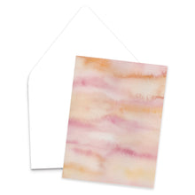 Load image into Gallery viewer, Soft Pink Sky Abstract Watercolor Greeting Card