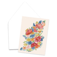 Load image into Gallery viewer, Spring Blooms Watercolor Floral Greeting Card
