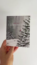 Load and play video in Gallery viewer, &quot;Season&#39;s Greetings&quot; Watercolor Christmas Greeting Card
