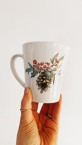 Holly Berry Latte Coffee Mug | 12 oz.