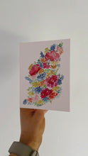 Load and play video in Gallery viewer, Spring Blooms Watercolor Floral Greeting Card

