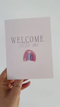 Load and play video in Gallery viewer, Welcome, Little One | Watercolor Greeting Card for New Baby or New Mom
