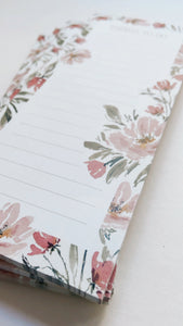 Watercolor Garden Floral Notepad