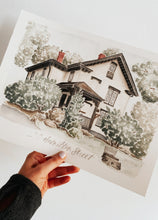 Load image into Gallery viewer, Mini Custom Watercolor House Portrait
