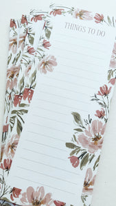 Watercolor Garden Floral Notepad