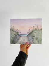 Load image into Gallery viewer, Sandy Hills Watercolor Landscape Art Print
