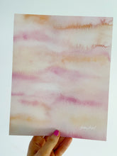 Load image into Gallery viewer, Soft Pink Sky Abstract Watercolor Art Print
