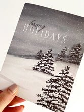Load image into Gallery viewer, Snowy Holiday Winter Christmas Greeting Card
