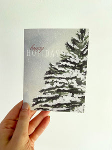 "Happy Holidays" Christmas Greeting Card