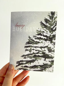 "Happy Holidays" Christmas Greeting Card