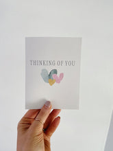 Load image into Gallery viewer, Thinking of You with All My Heart | Watercolor Sympathy Greeting Card
