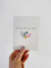Load image into Gallery viewer, Thinking of You with All My Heart | Watercolor Sympathy Greeting Card
